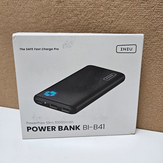 INIU Power Bank BI-B41 10000mAh product packaging box.